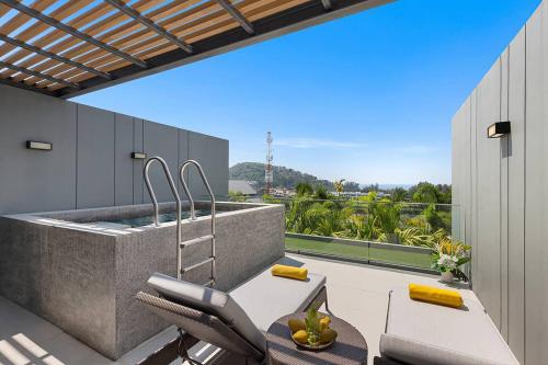 1BDR apartment with private terrace with jacuzzi and sea view by My Home Phuket