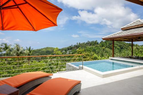 2br Modern Balinese pool & sea view villa #5