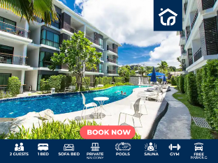 Modern Condo 100m from the Beach c100