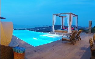 Sea View 9BR Villa Blue SDV080A-5* with staff