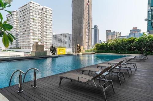 Thonglor area 1 Bedroom FastWiFi Sauna Big Swimming Pool 38