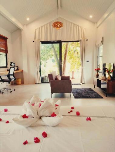 Tropical Crystal Villa with Terrace Kitchen