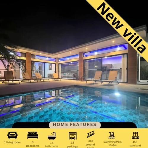 Villa Christal - Modern 3 bedrooms with pool