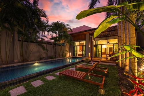 Villa Laut 3 Bedroom Private Pool Villa in Popular Saiyuan Estate 10 min to Naiharn Beach