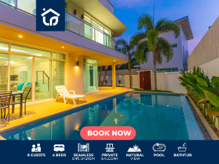 Walking To Award winning Naiharn Beach 4BR v129