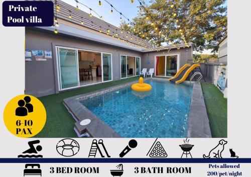 Wow Hua-Hin Pool Villa from beach 4km